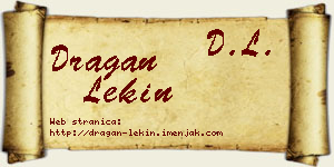 Dragan Lekin vizit kartica